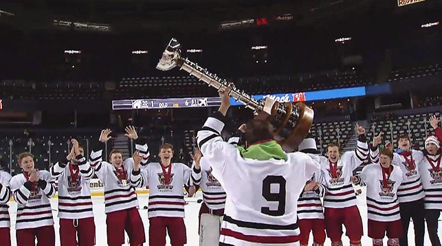 Юношеская сборная Беларуси по хоккею (U-17) стала победителем турнира в Канаде