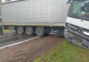 В Ляховичском районе фура съехала в кювет